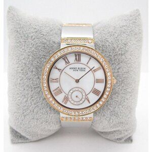 Women Anne Klein New York Quartz WR Analog 36mm Dial Causal Round Watch (F840)